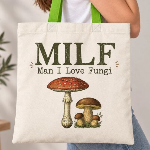 Taška s barevným uchem - Man I Love Fungi