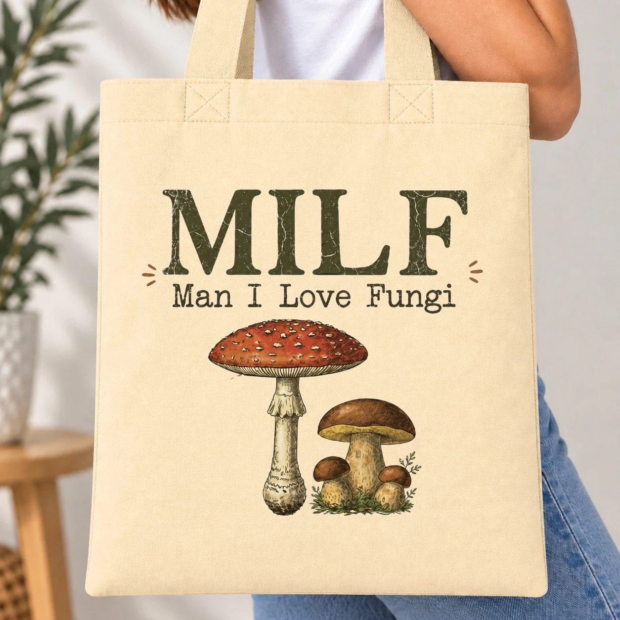 Taška barevná - Man I Love Fungi