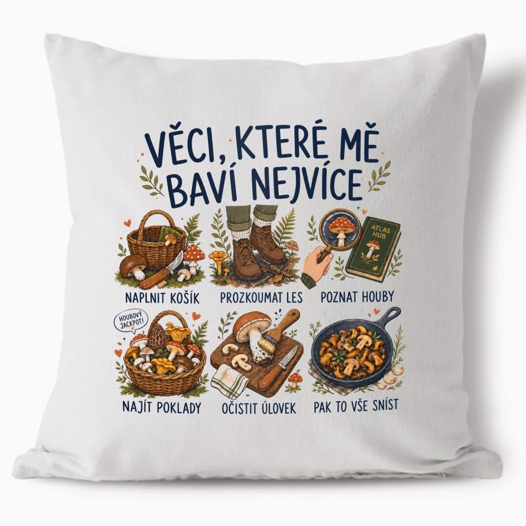 Polštář - Radosti houbaření