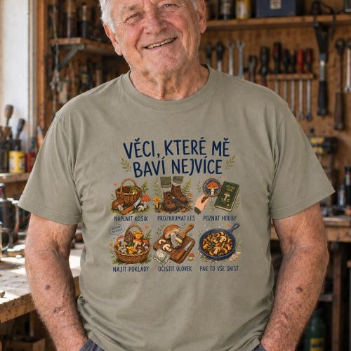 Pánské tričko - Radosti houbaření