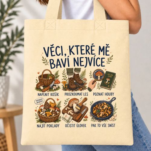 Taška barevná - Radosti houbaření