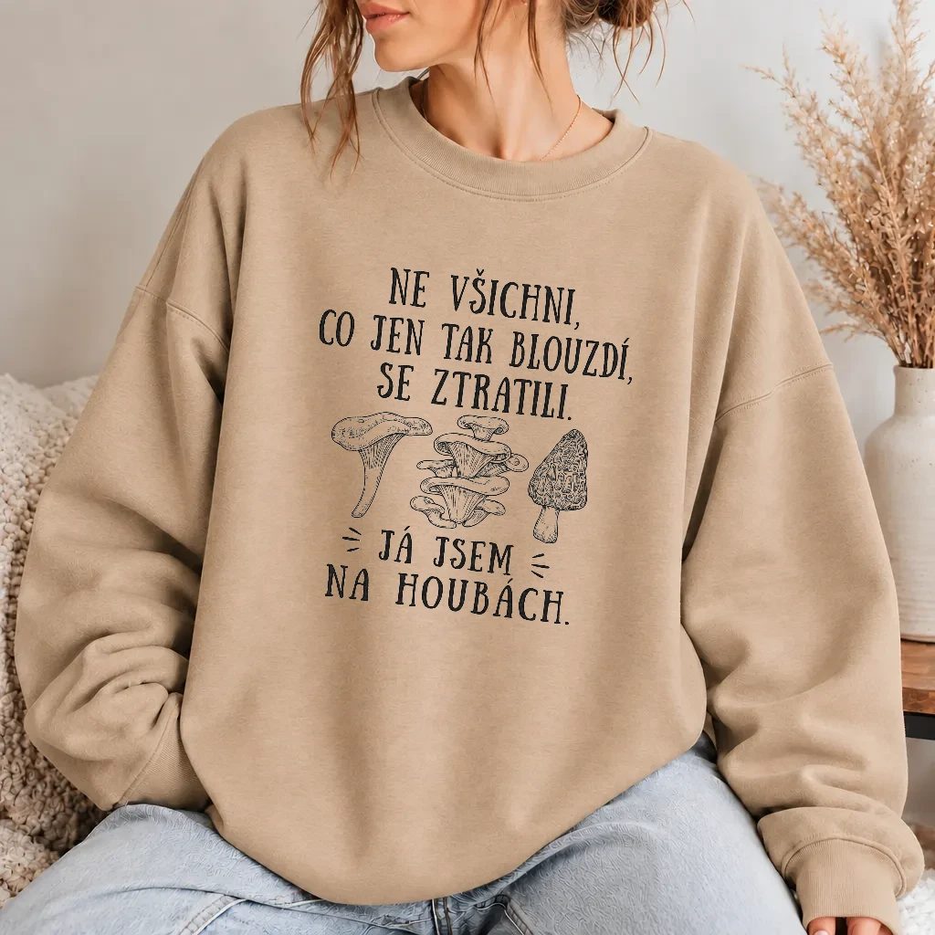 Dámská mikina - Já jsem na houbách