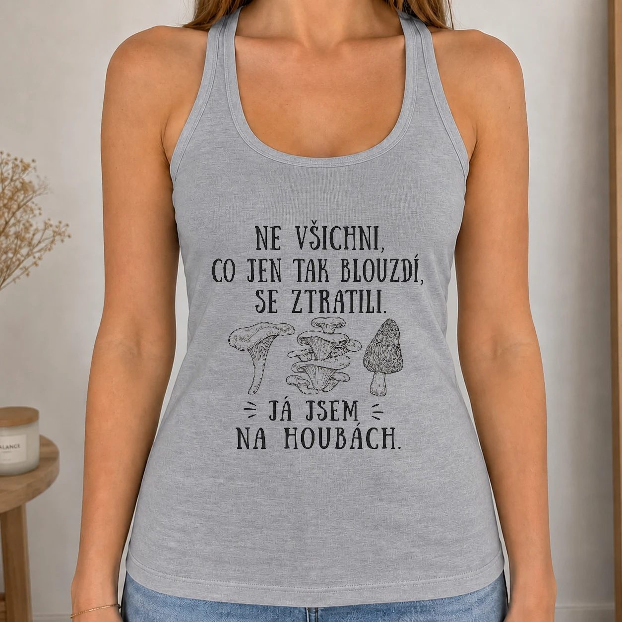 Dámské tílko 220g - Já jsem na houbách