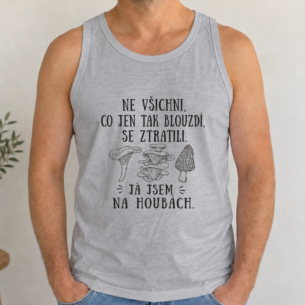 Pánské tílko - Já jsem na houbách