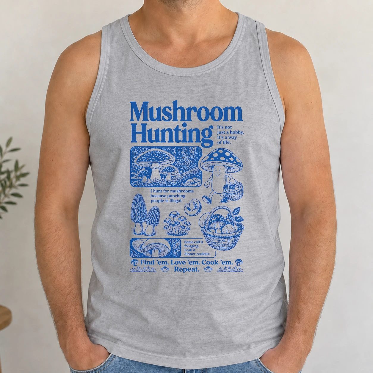 Pánské tílko - Mushroom Hunting Way of Life