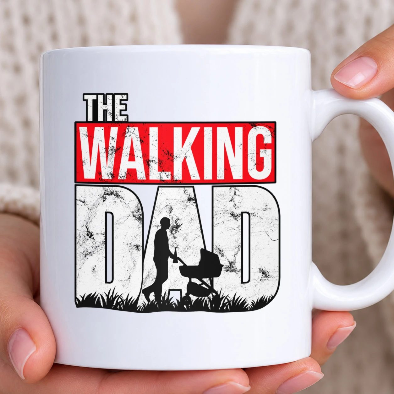 Hrnek bílý - The Walking Dad