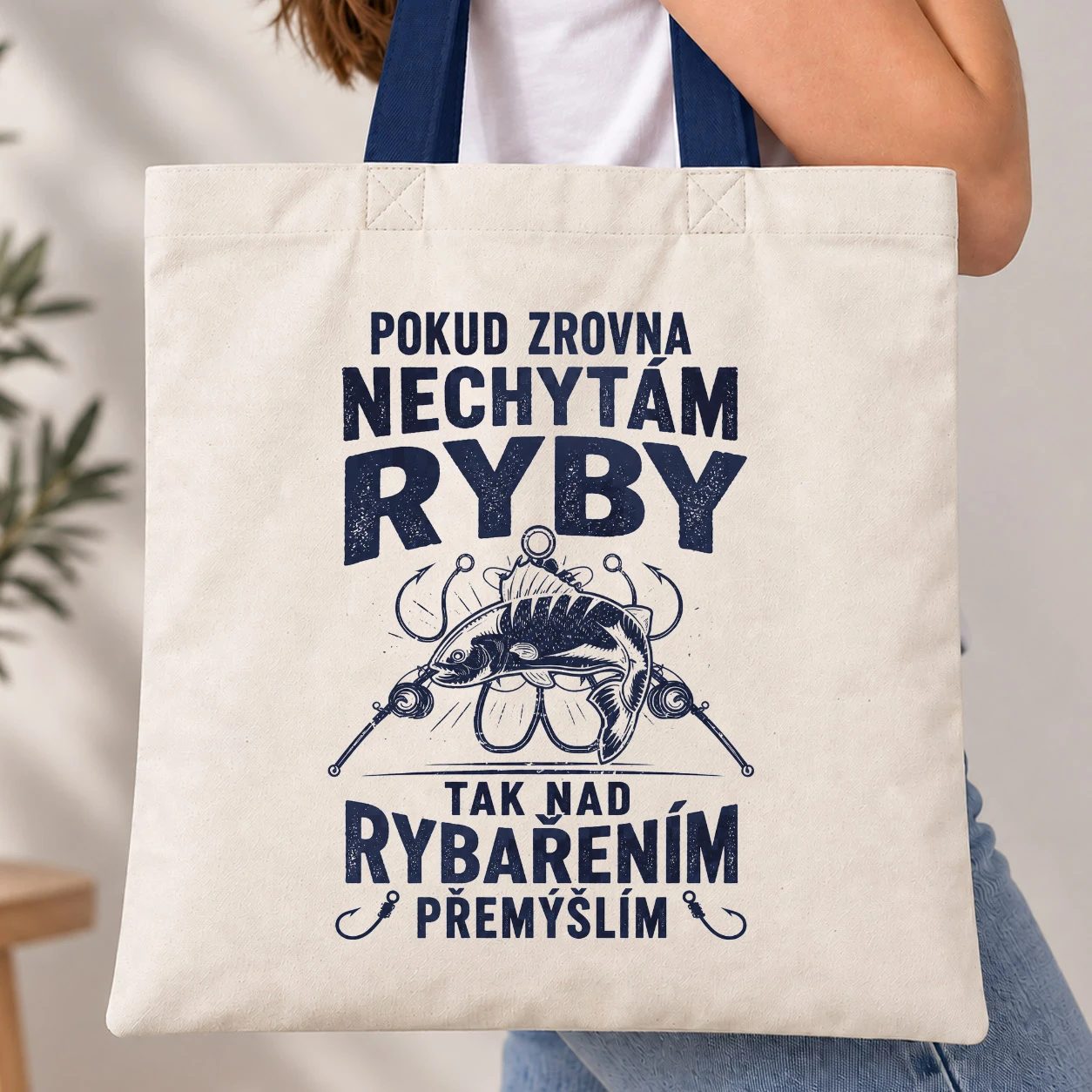 Taška s barevným uchem - Pokud zrovna nechytám ryby