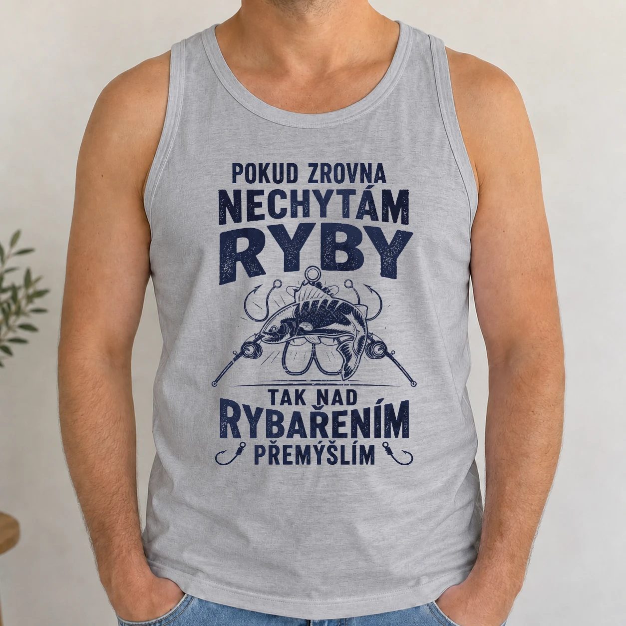 Pánské tílko - Pokud zrovna nechytám ryby