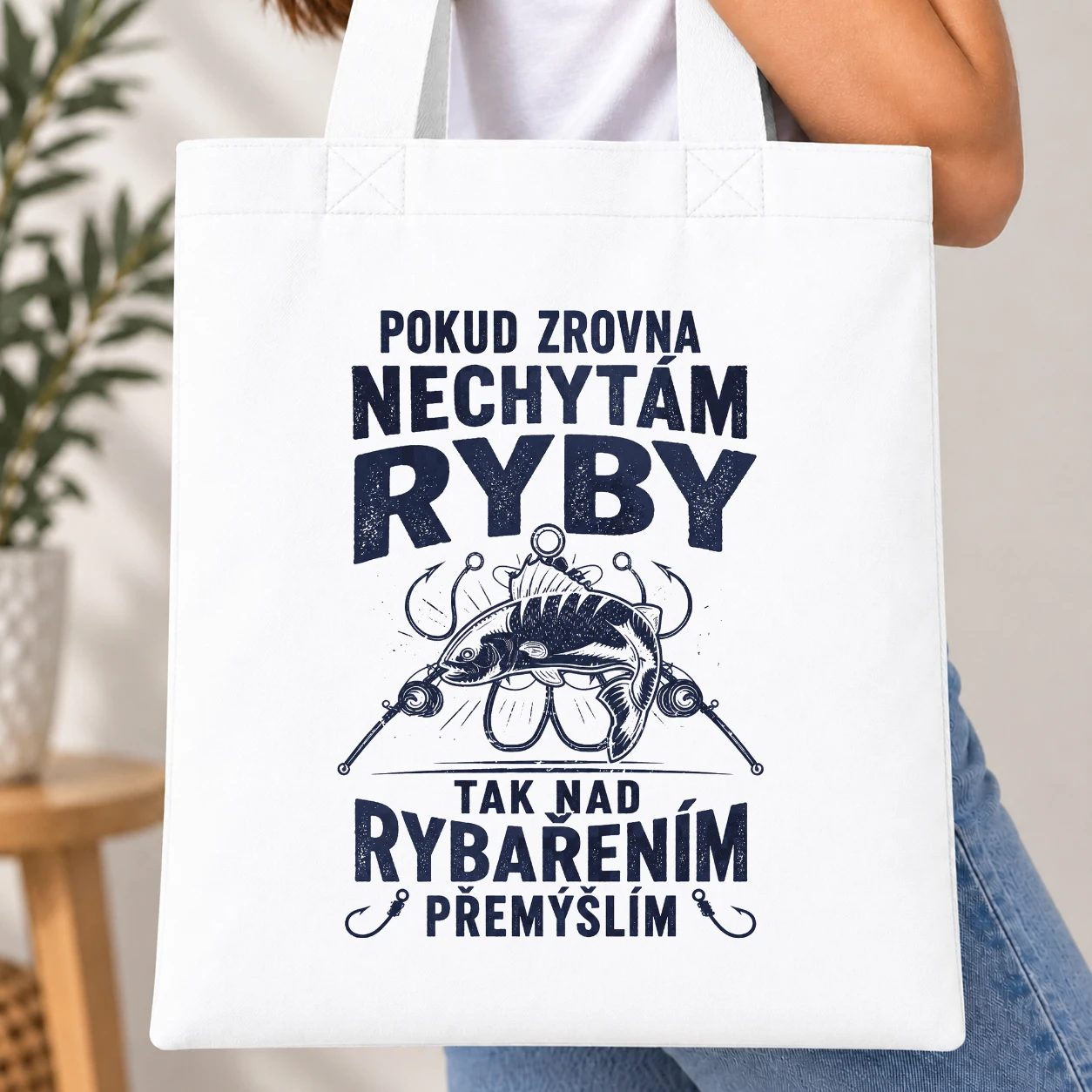 Taška barevná - Pokud zrovna nechytám ryby