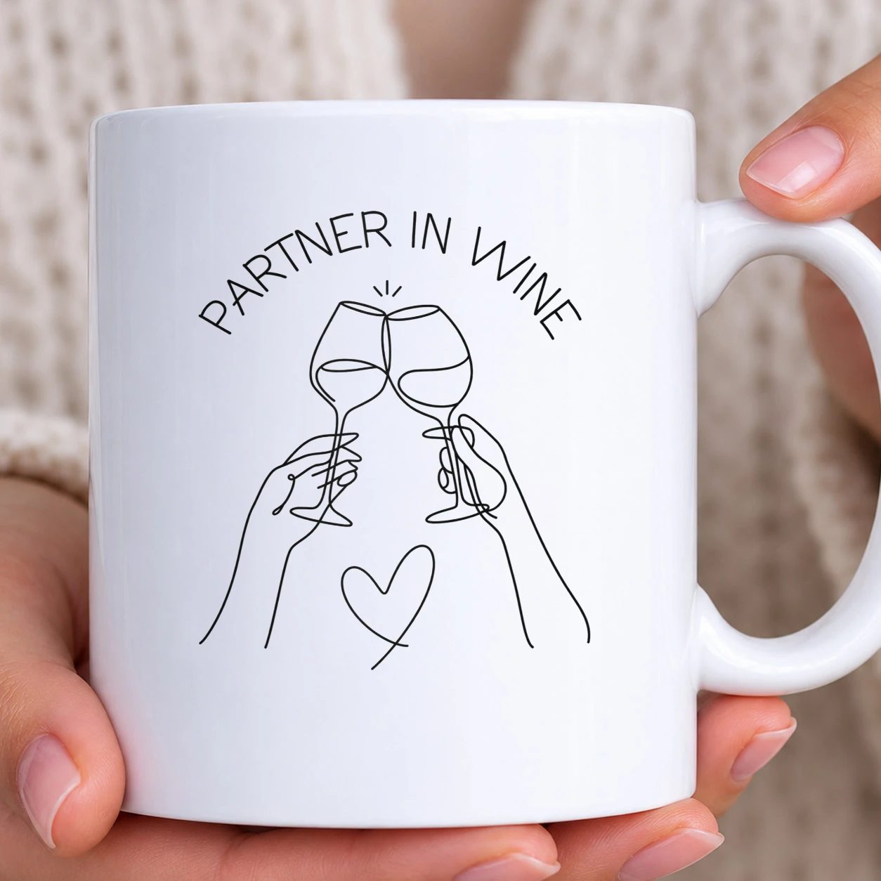 Hrnek bílý - Partner In Wine