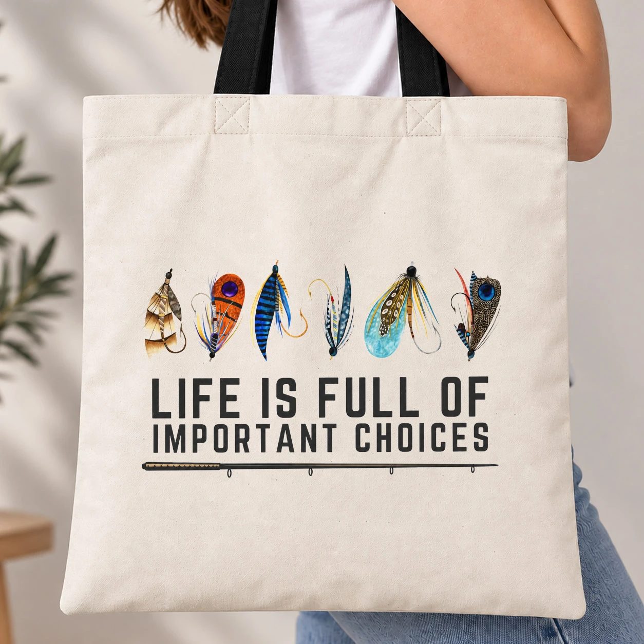 Taška s barevným uchem - Life Is Full Of Important Choices
