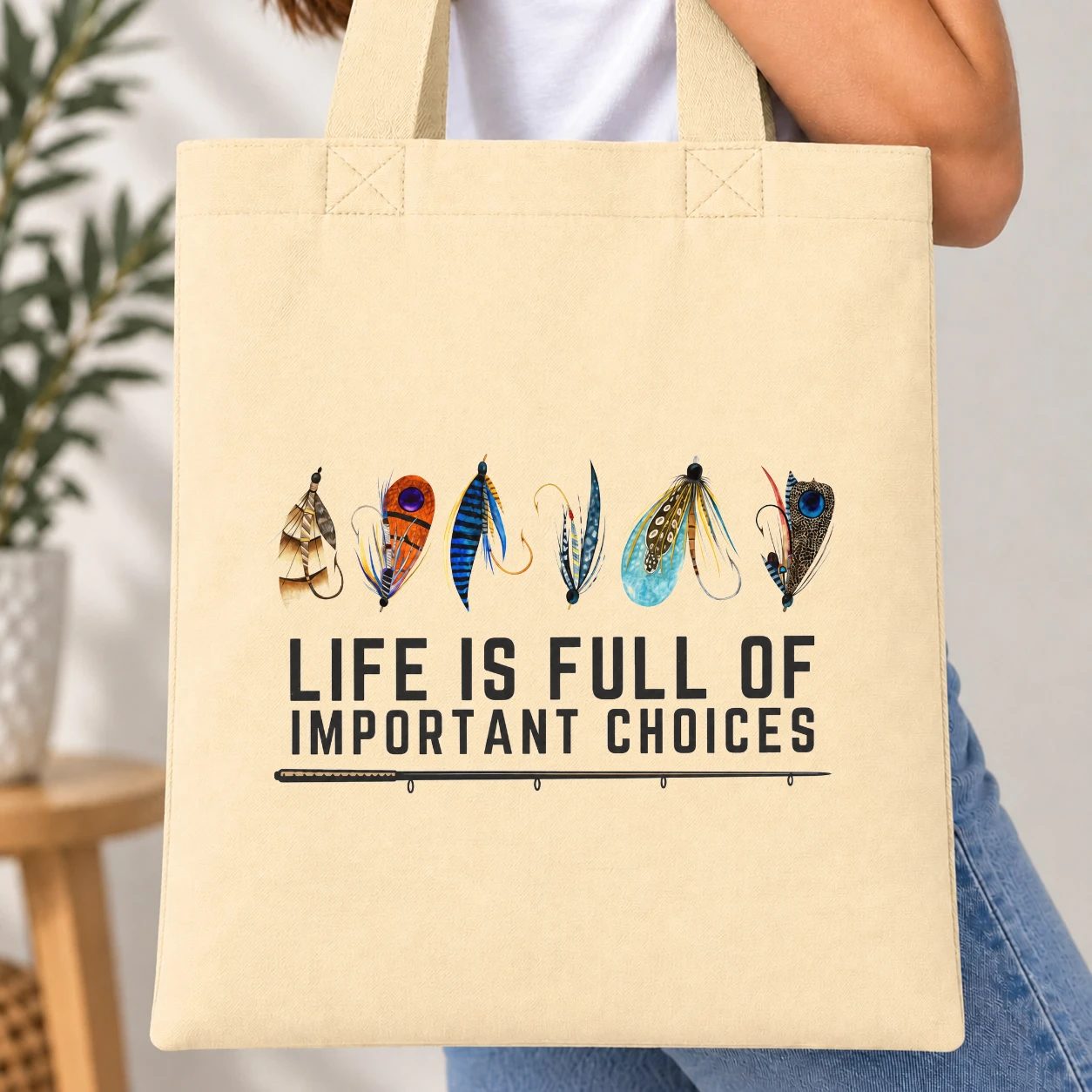 Taška barevná - Life Is Full Of Important Choices