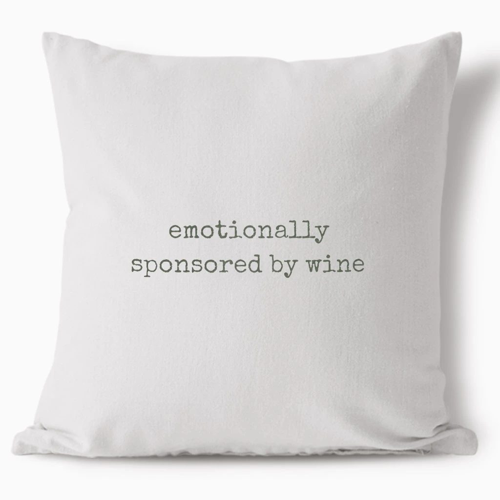 Polštář - Emotionally Sponsored by Wine