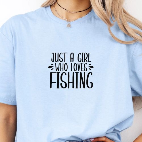 Pánské tričko - Just A Girl Who Loves Fishing