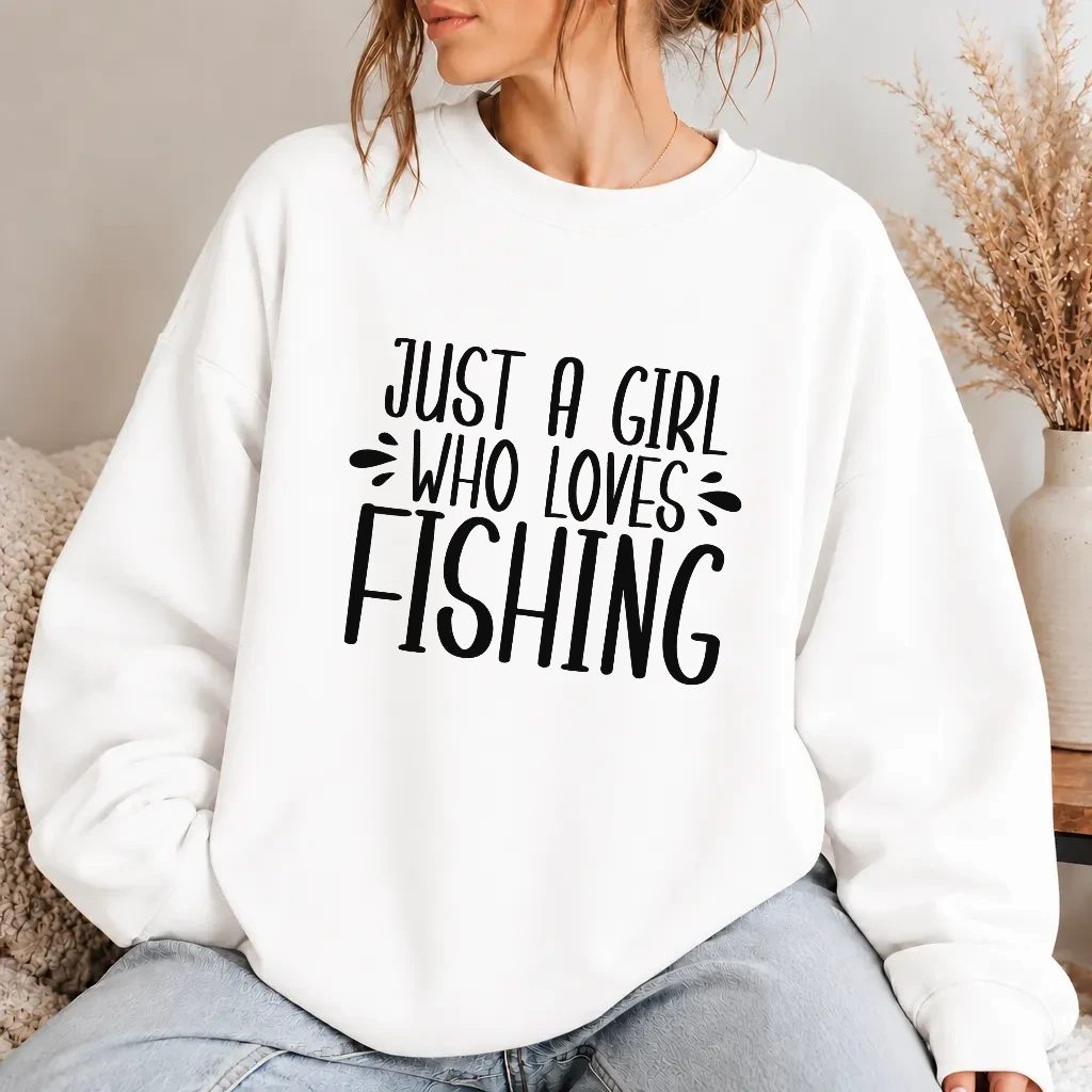 Dámská mikina - Just A Girl Who Loves Fishing