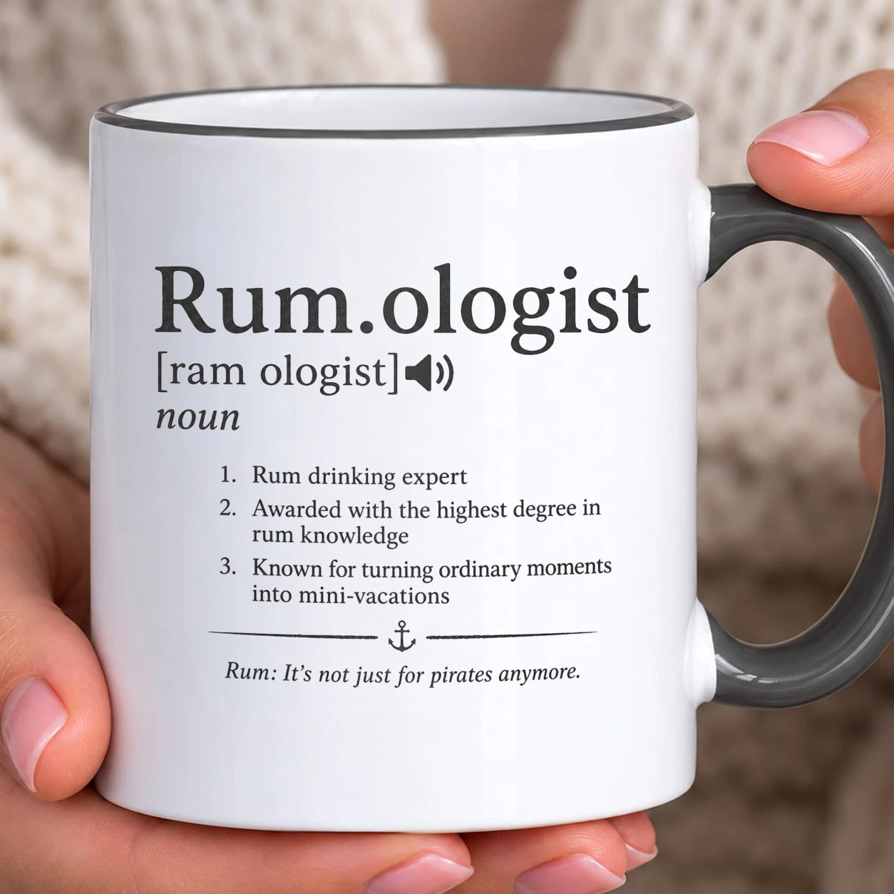 Hrnek s barevným lemem - Rumologist