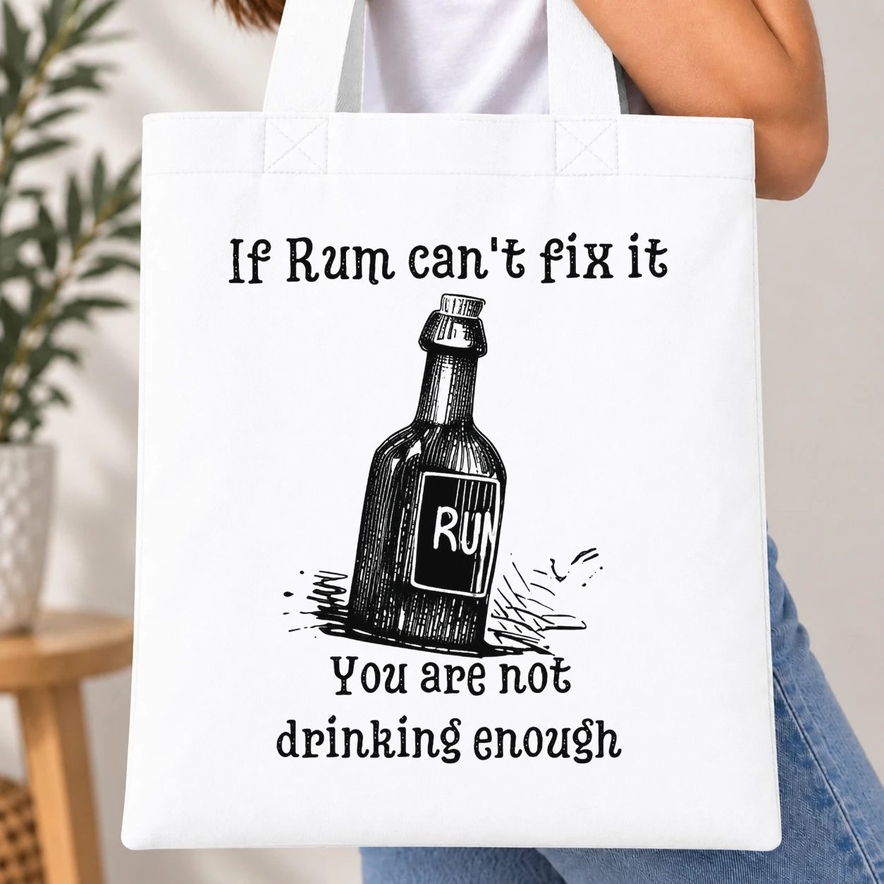 Taška barevná - If Rum Can't Fix It