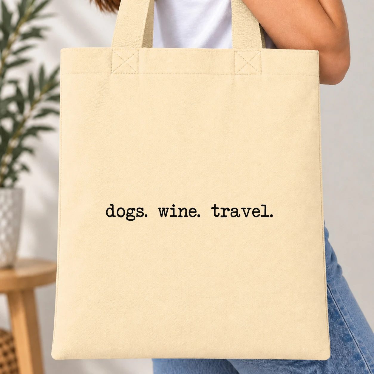 Taška barevná - Dogs Wine Travel