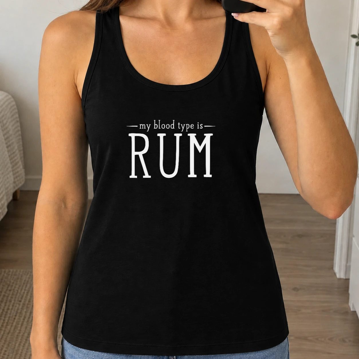 Dámské tílko 160g - My Blood Type Is Rum