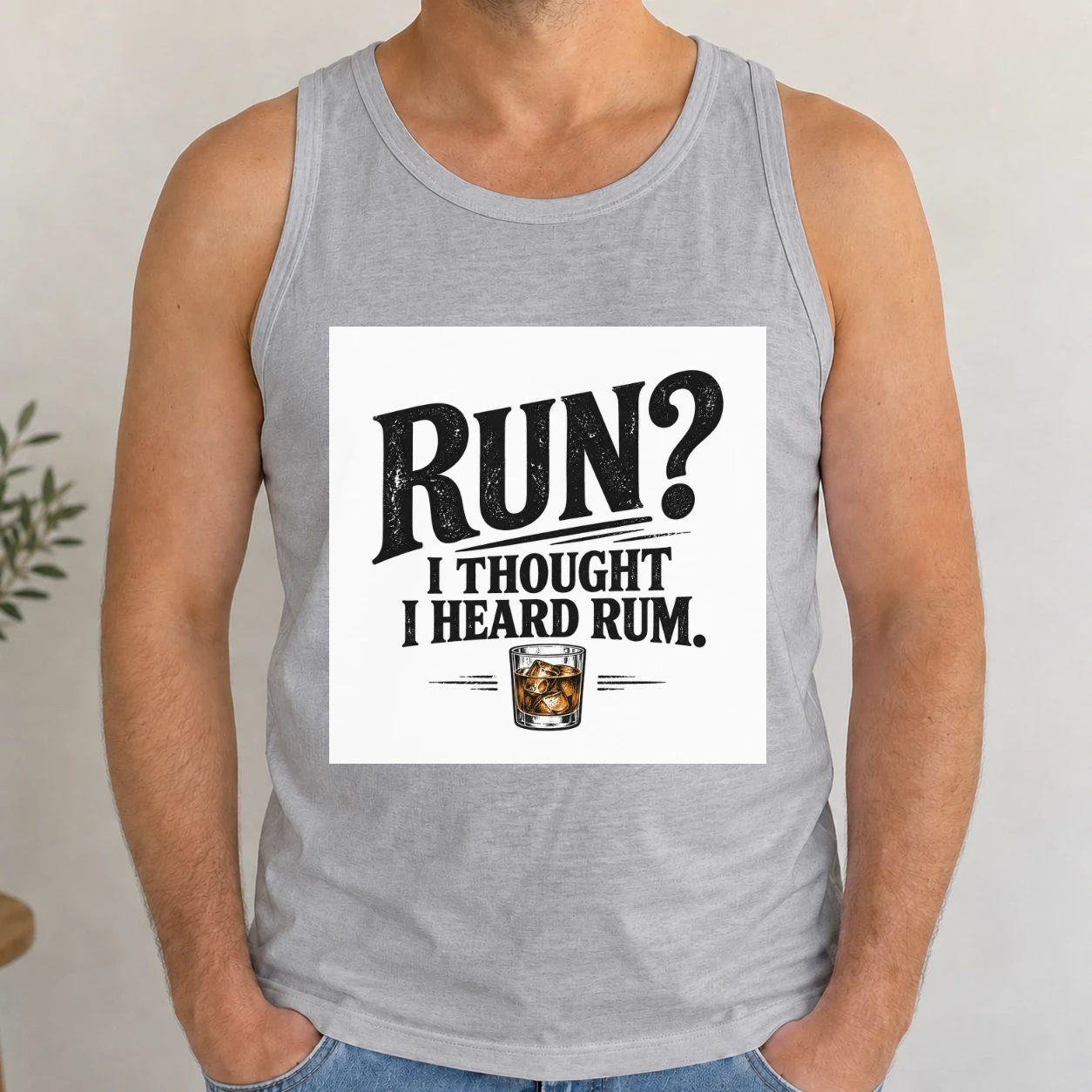 Pánské tílko - Run? I Thought I Heard Rum