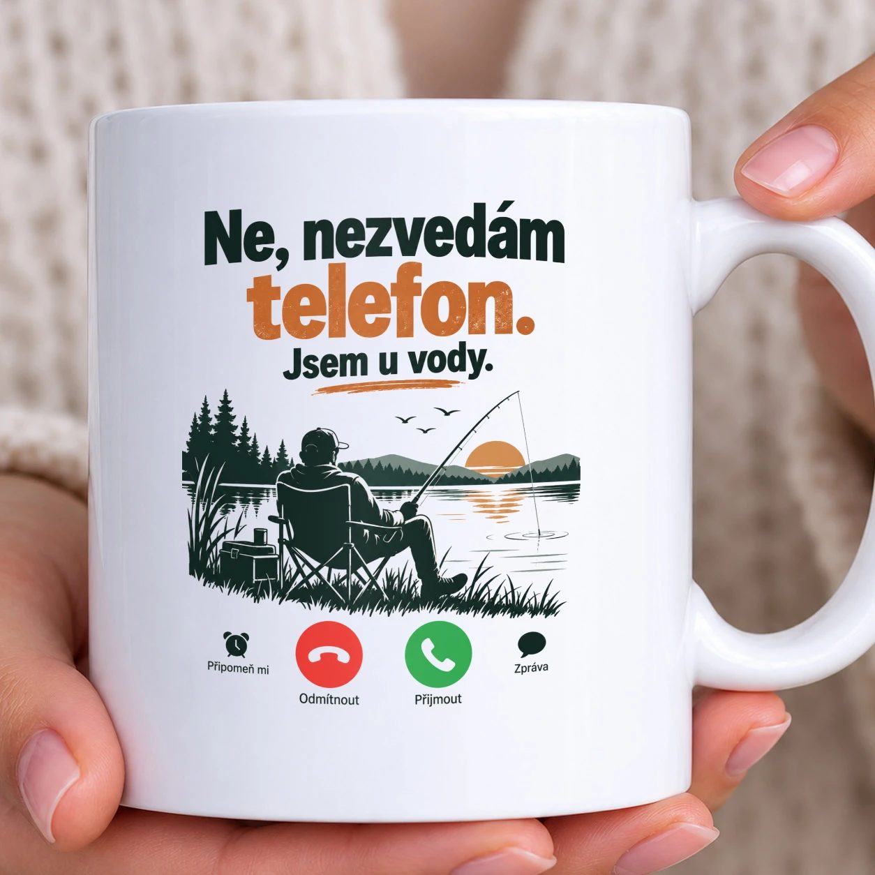 Hrnek bílý - Nebyl jsem na telefonu