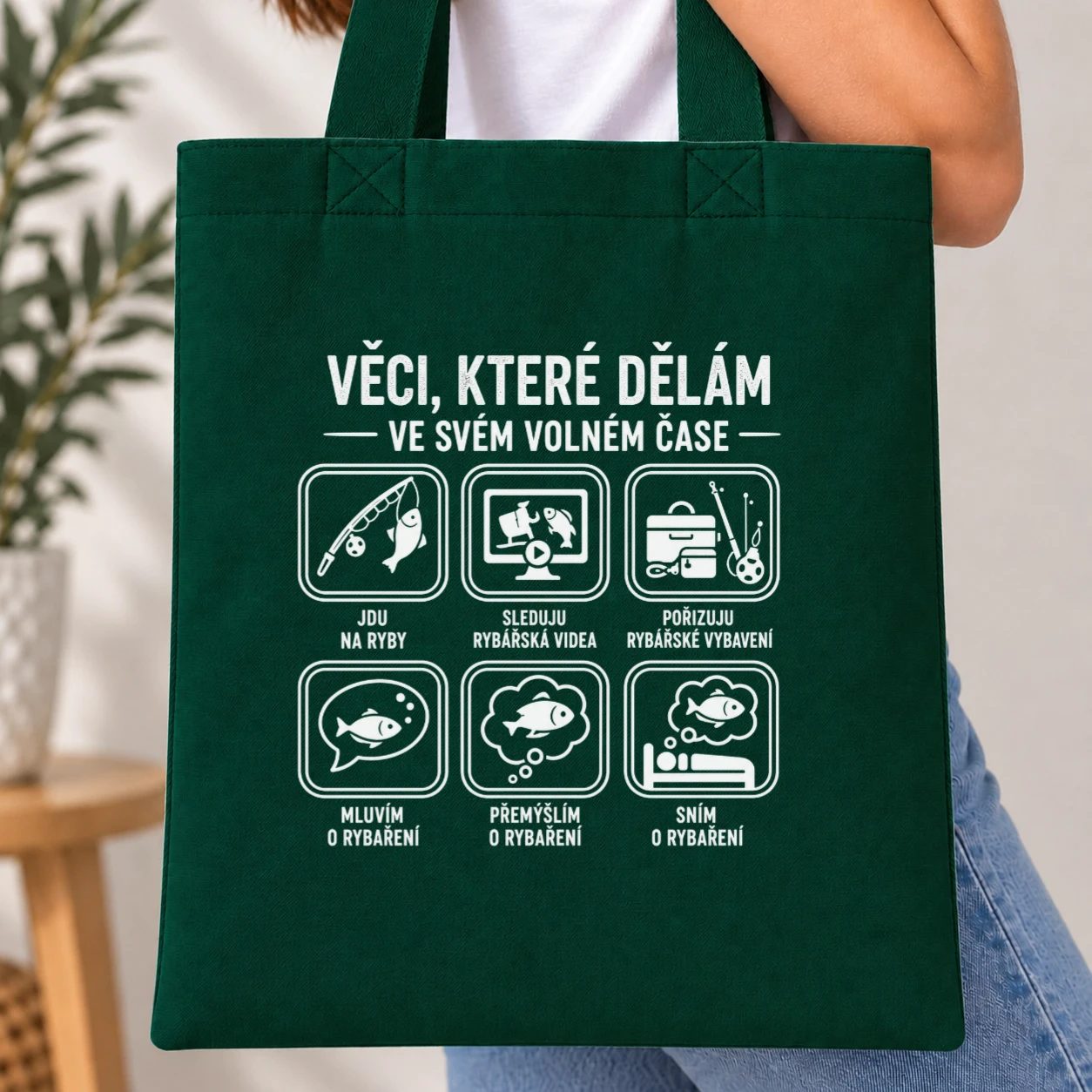 Taška barevná - Rybářův volný čas