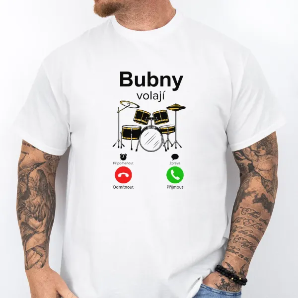 Pánské tričko - Bubny volají