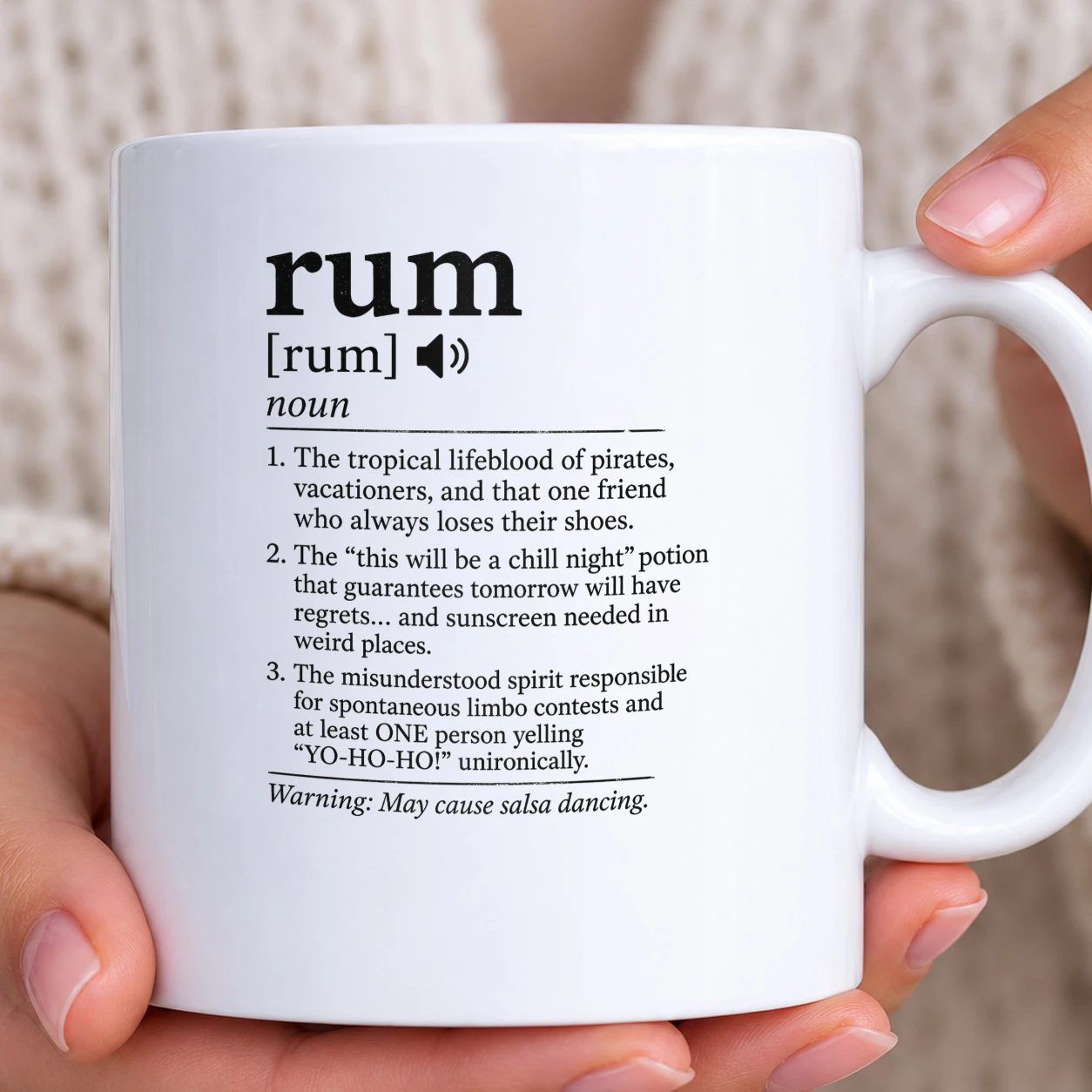 Hrnek bílý - Rum Definition