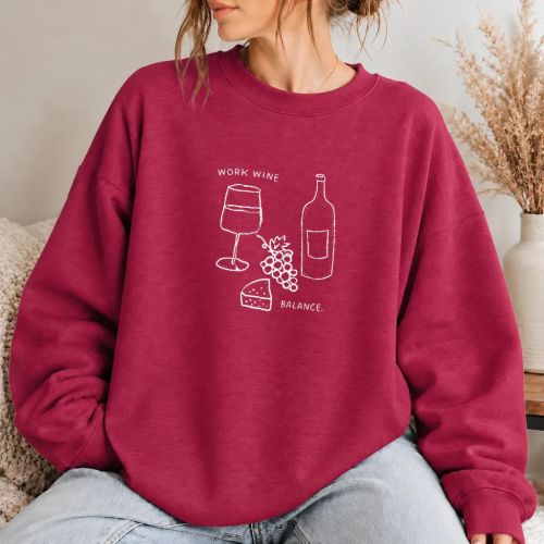 Dámská mikina - Work Wine Balance