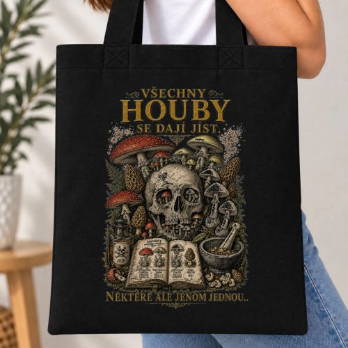 Taška barevná - Všechny houby se dají jíst