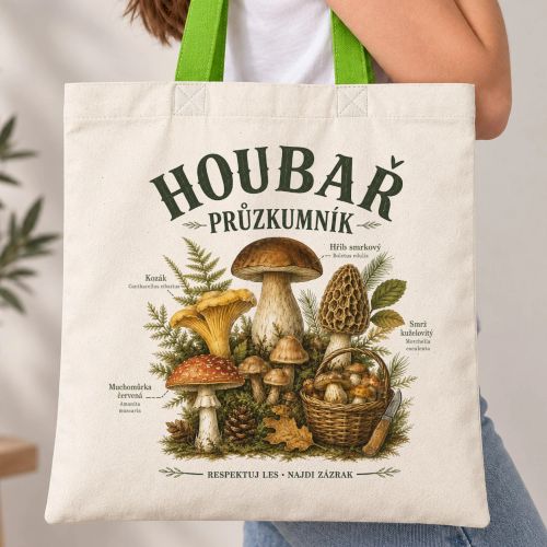 Taška s barevným uchem - Houbař průzkumník