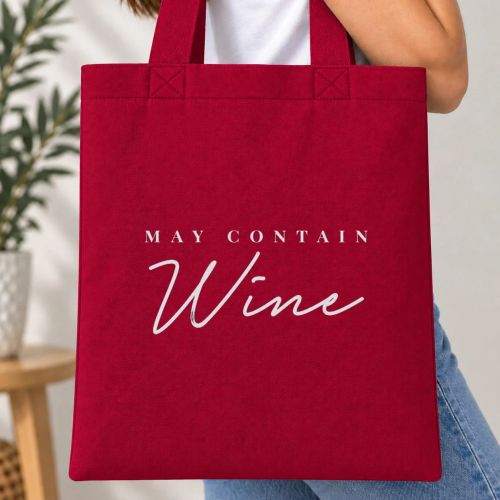 Taška barevná - May Contain Wine
