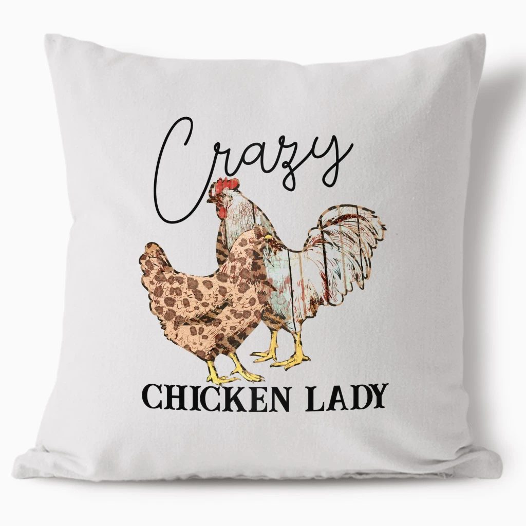 Polštář - Crazy Chicken Lady