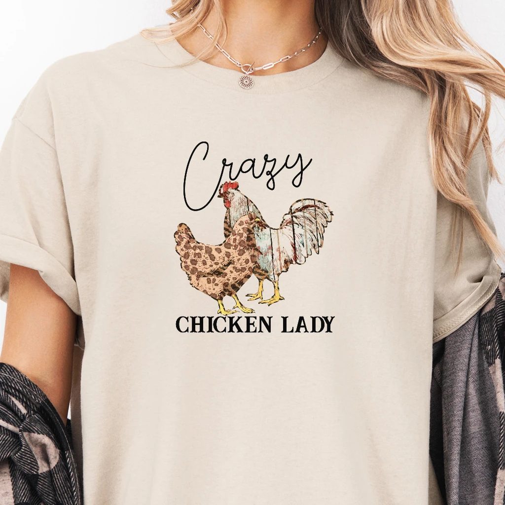 Pánské tričko - Crazy Chicken Lady