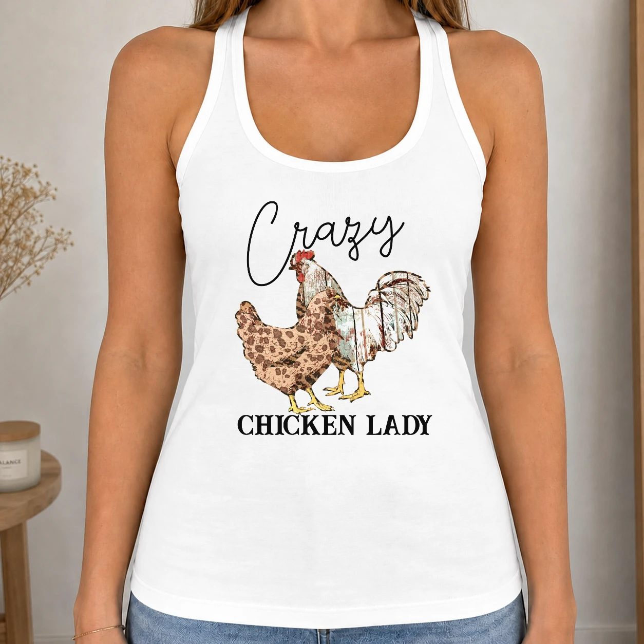 Dámské tílko 220g - Crazy Chicken Lady