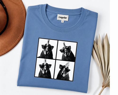 Pánské tričko - Kohout ve fotobudce