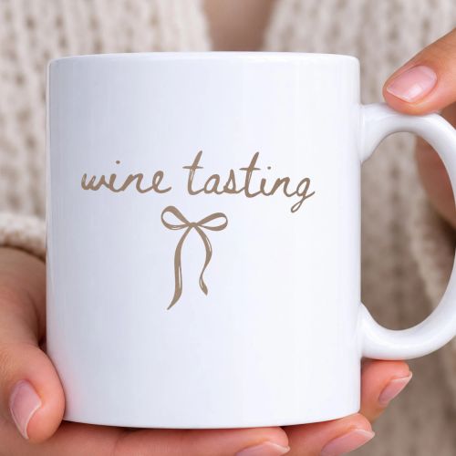 Hrnek bílý - Wine Tasting Bow
