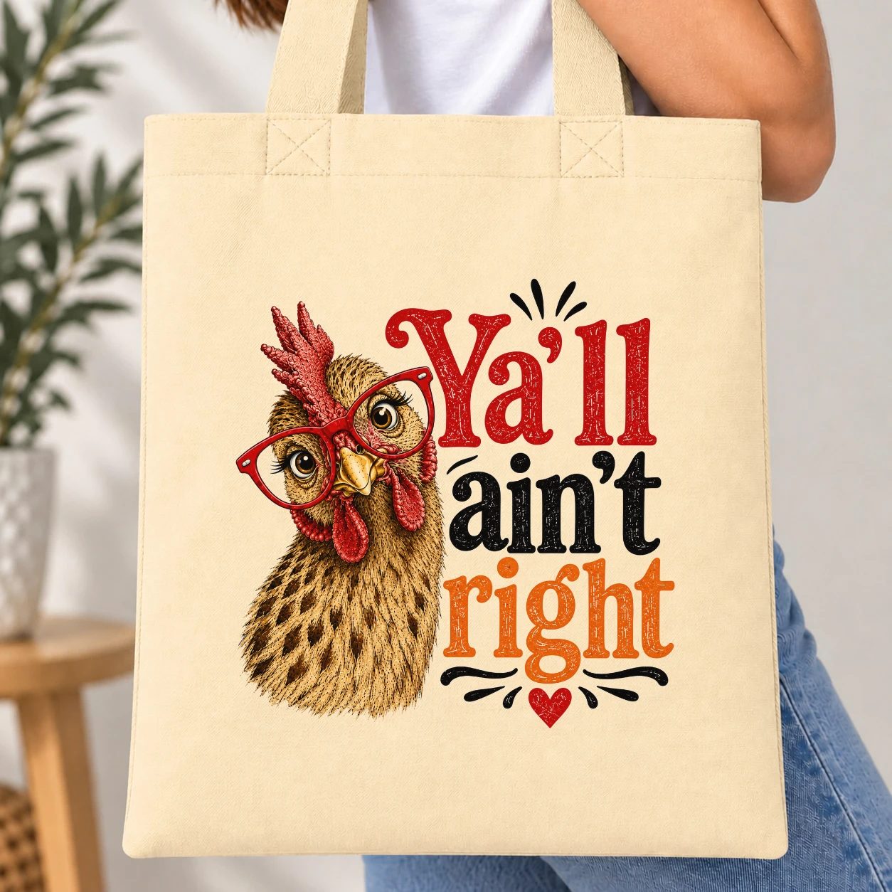 Taška barevná - Y'all ain't right