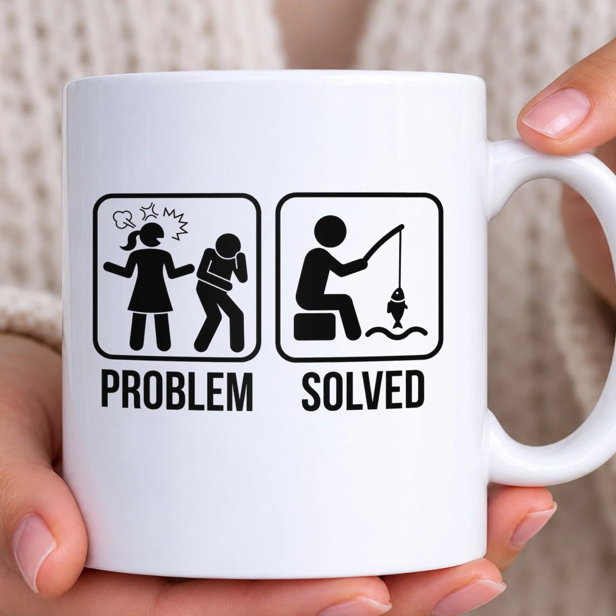 Hrnek bílý - Fishing Problem Solved