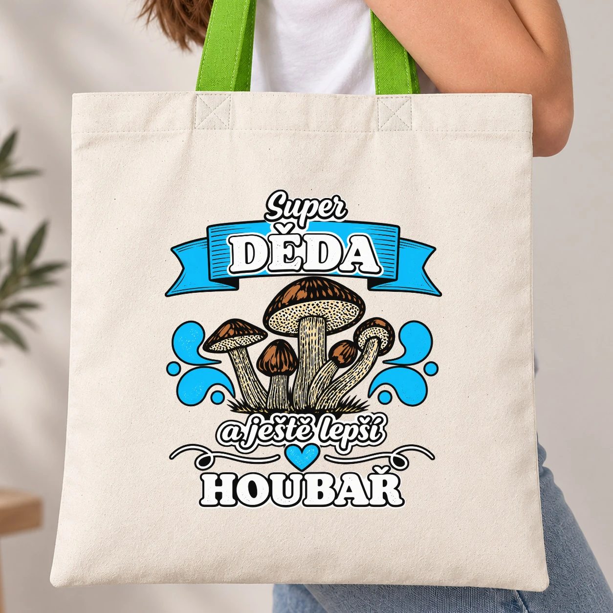 Taška s barevným uchem - Super děda a ještě lepší houbař