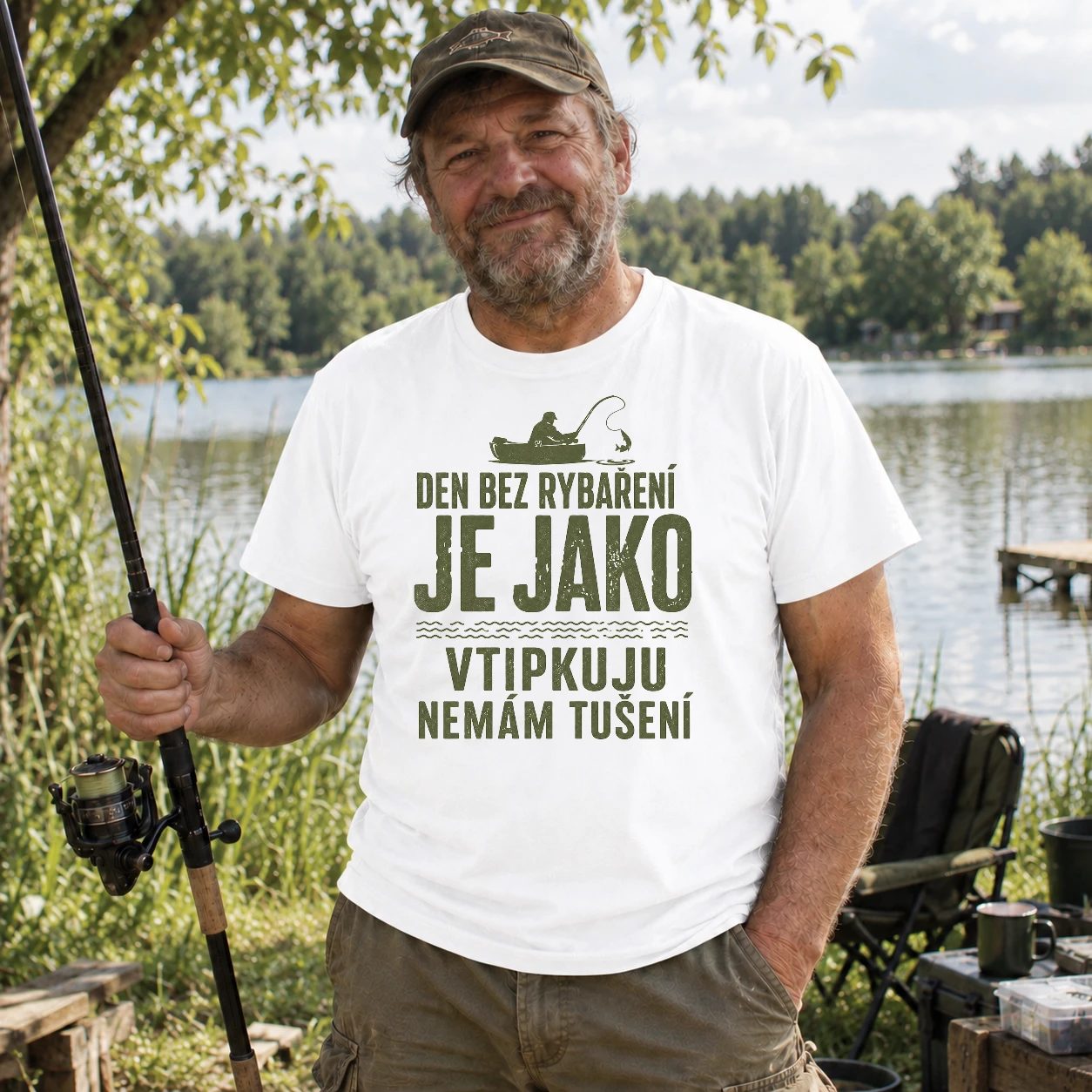 Pánské tričko - Den bez rybaření