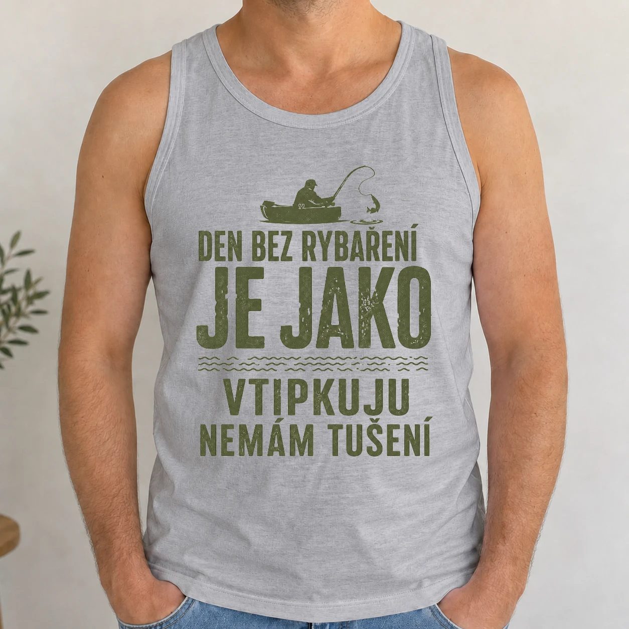 Pánské tílko - Den bez rybaření