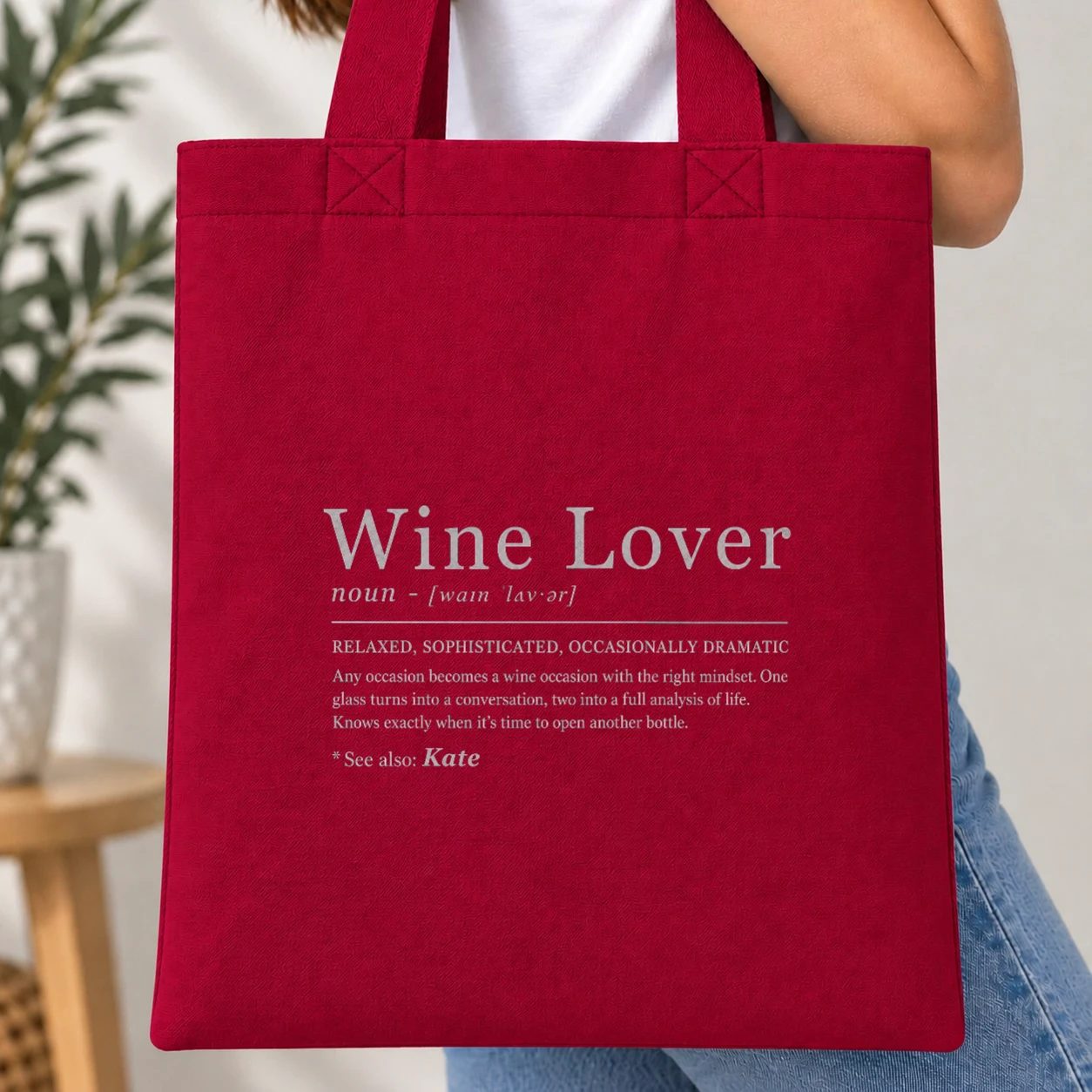 Taška barevná - Wine Lover Definition
