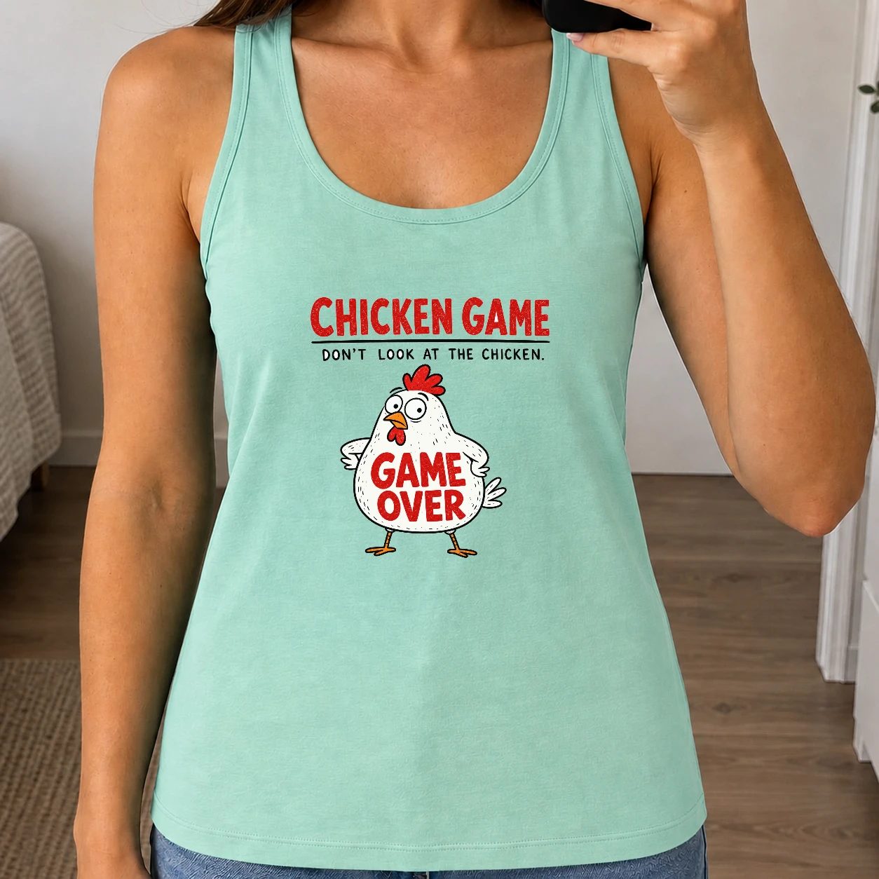 Dámské tílko 160g - Don't Look At The Chicken