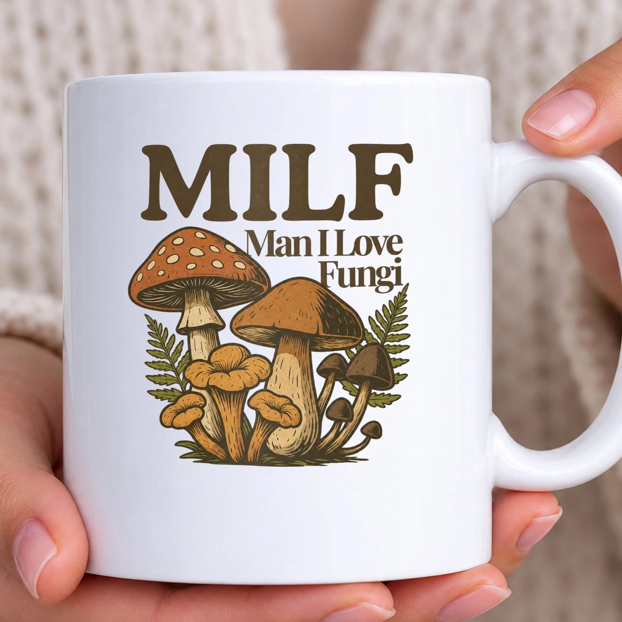 Hrnek bílý - Man I Love Fungi