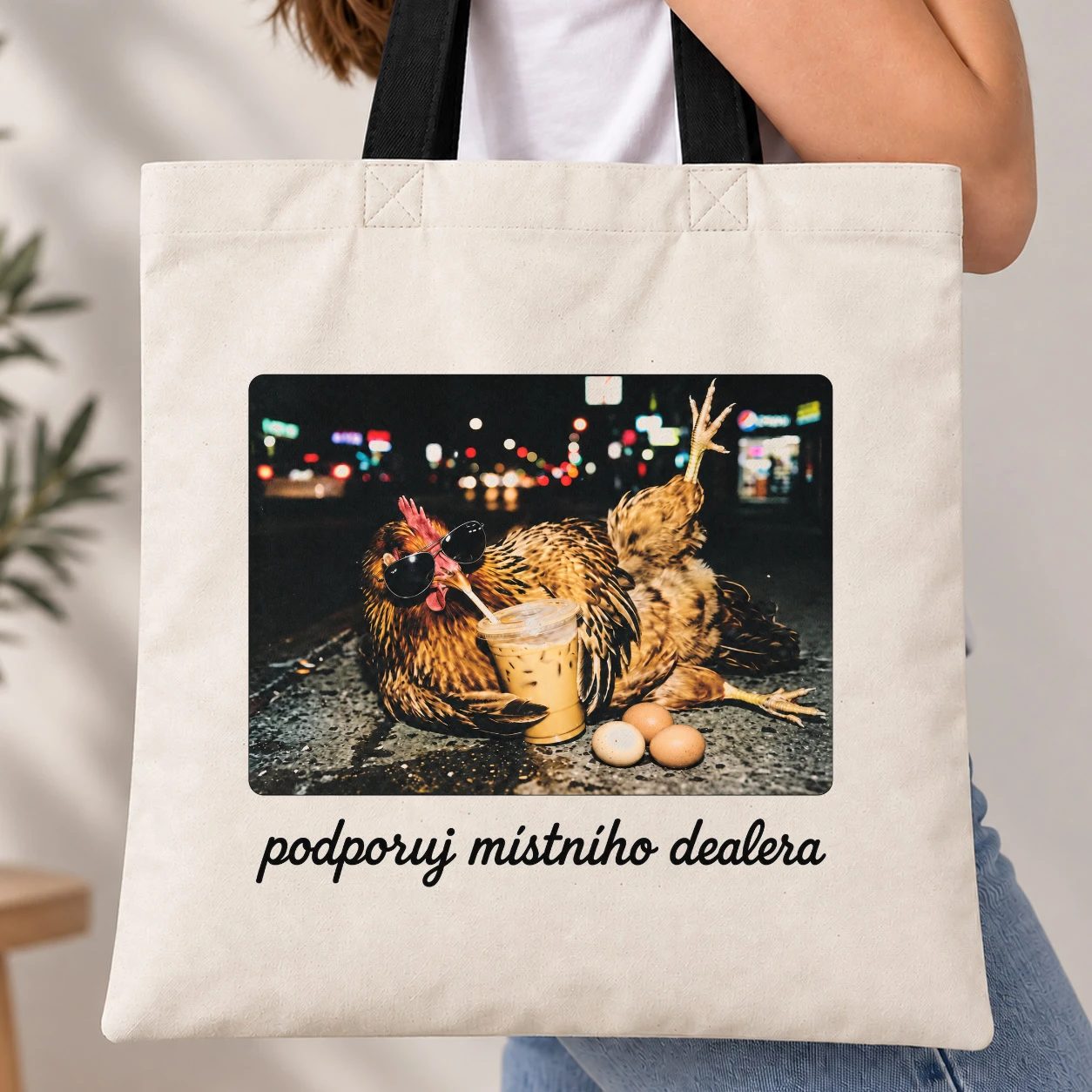 Taška s barevným uchem - Podporuj místního dealera
