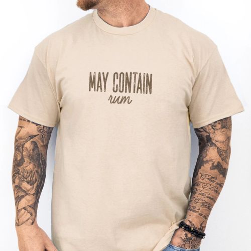 Pánské tričko - May Contain Rum Distressed