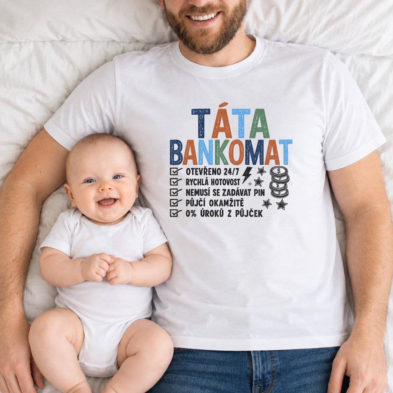 Pánské tričko - Bankomat Táta 24/7