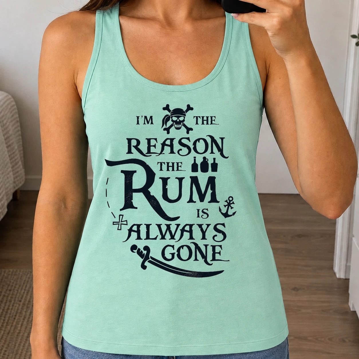 Dámské tílko 160g - I'm The Reason The Rum Is Always Gone