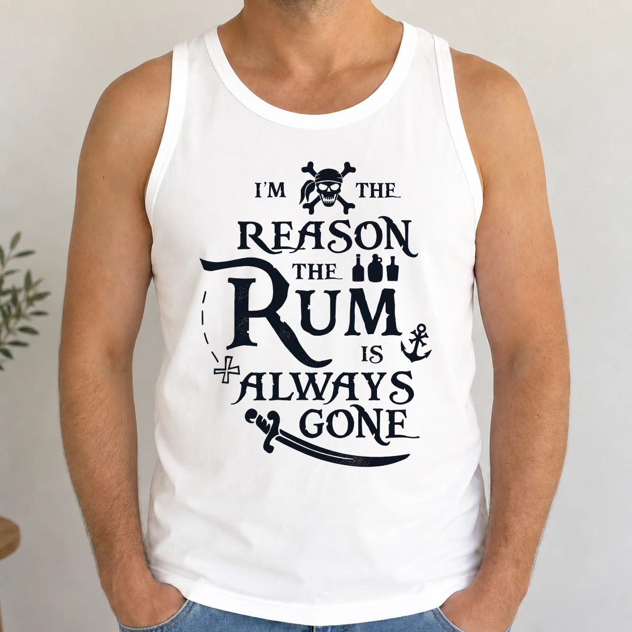 Pánské tílko - I'm The Reason The Rum Is Always Gone